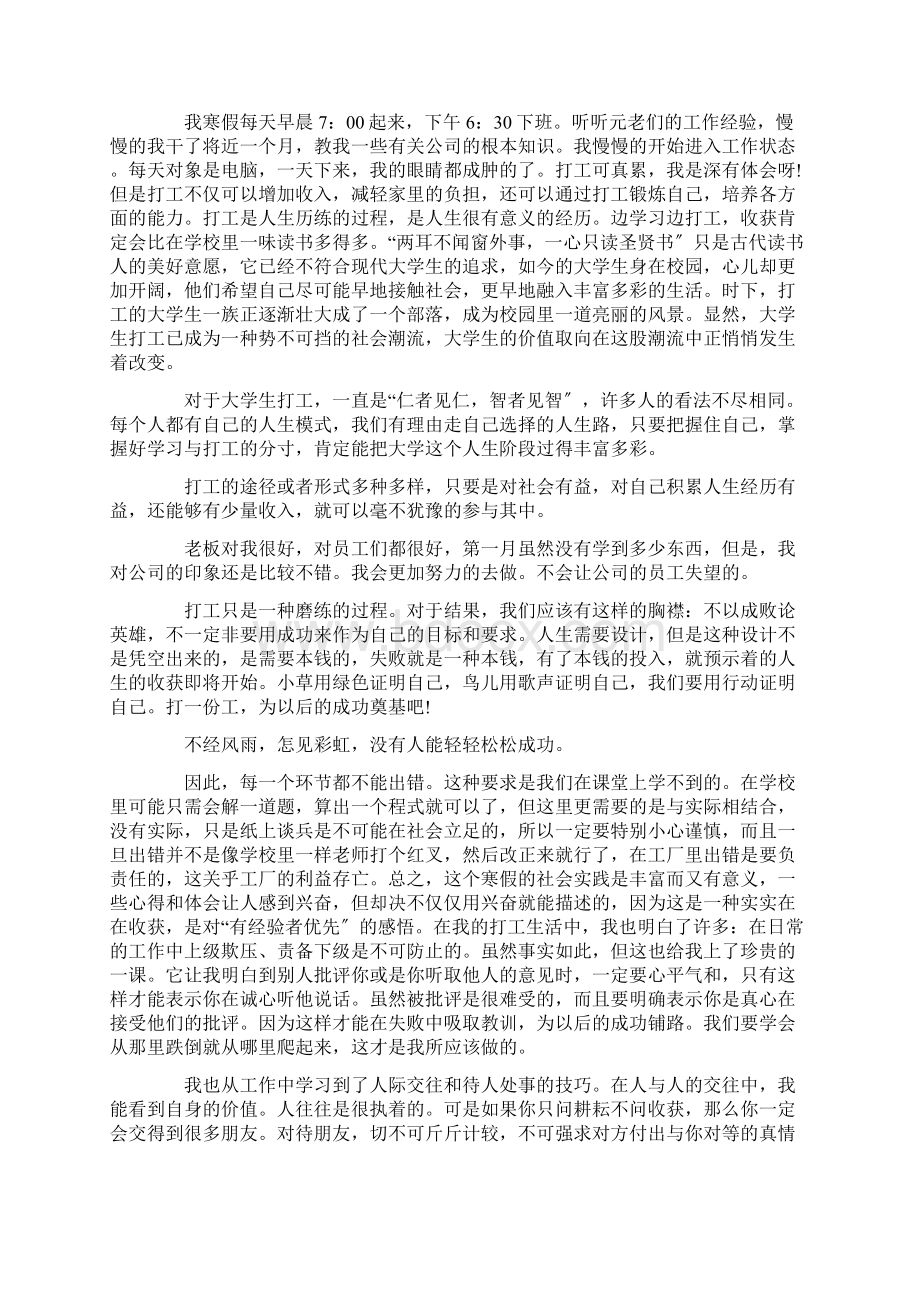 大学生暑假返家乡社会实践个人总结精选文档格式.docx_第2页