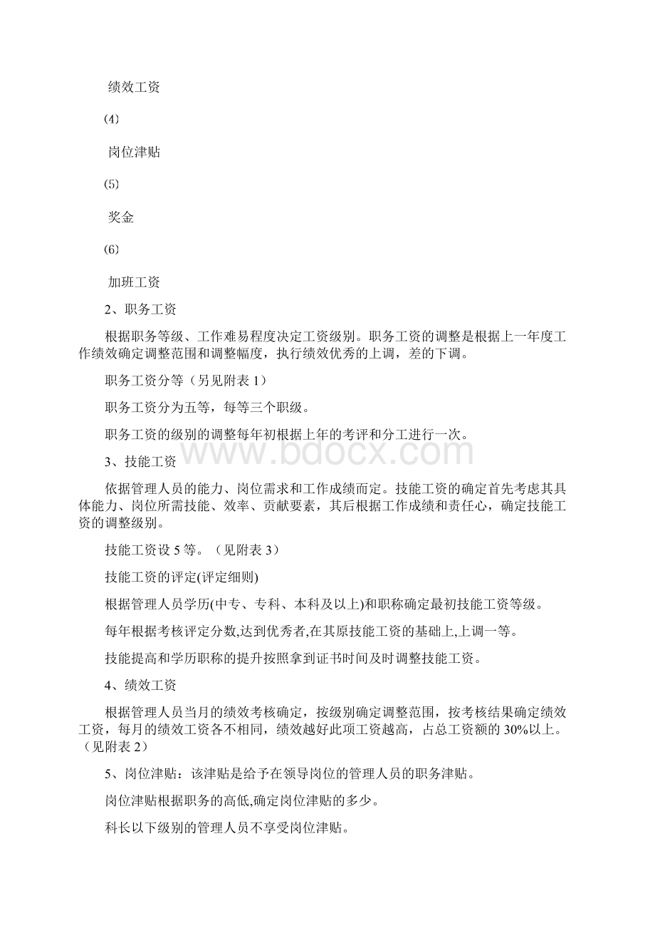 管理人员工资管理制度Word文档格式.docx_第2页