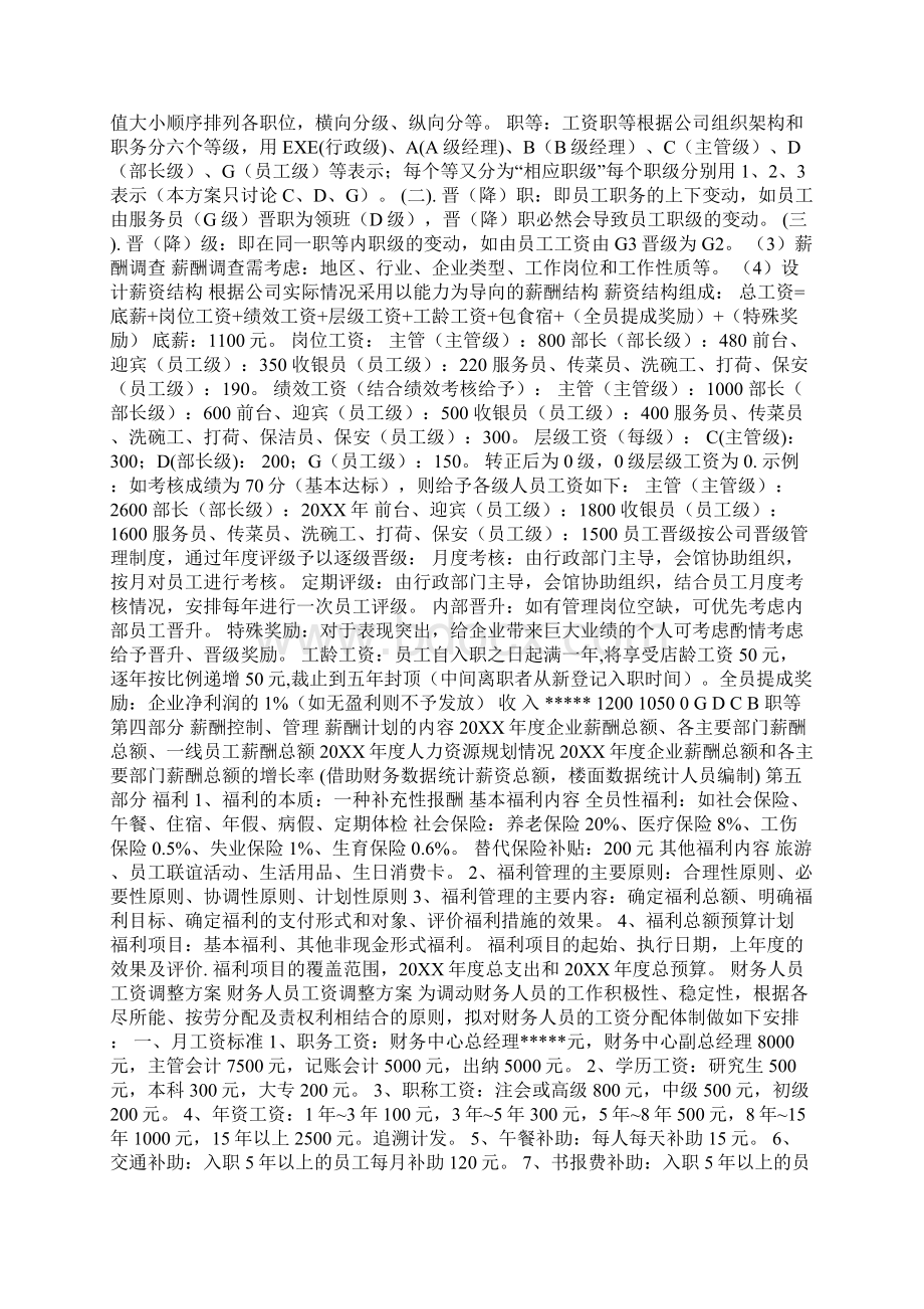 员工工资调整方案Word文档格式.docx_第3页