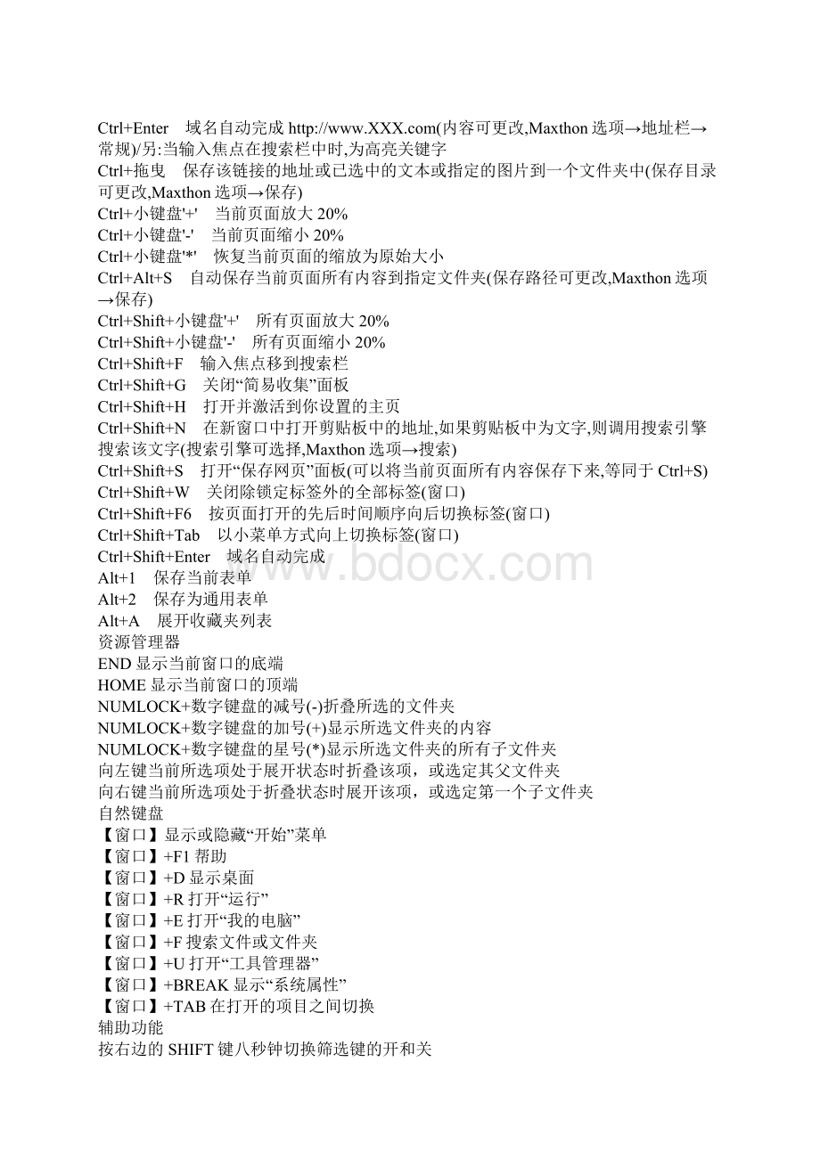 电脑所有快捷键大全史上最全Word文件下载.docx_第3页