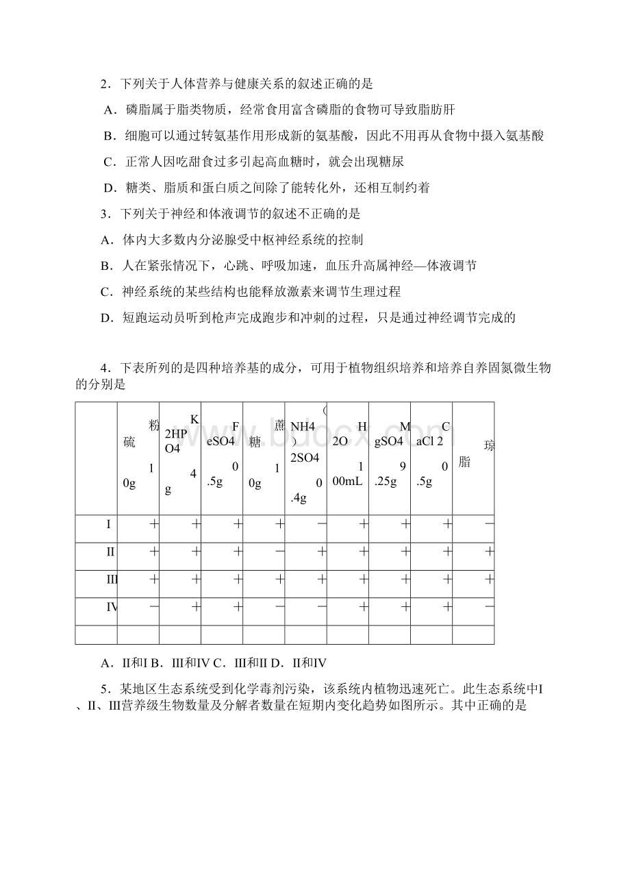 北京西城区高三理科综合练习二.docx_第2页