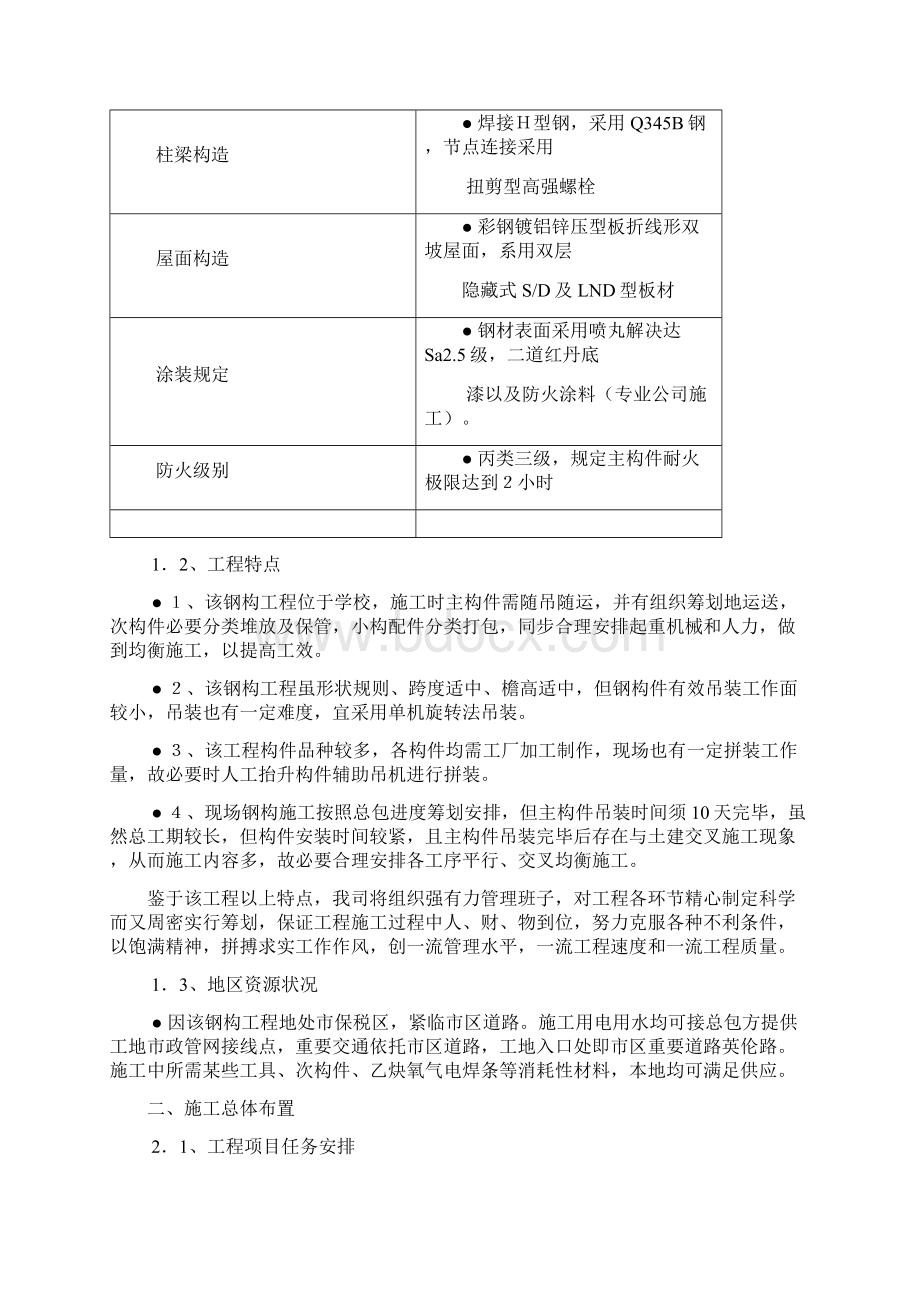 钢结构厂房综合项目施工专项方案.docx_第2页