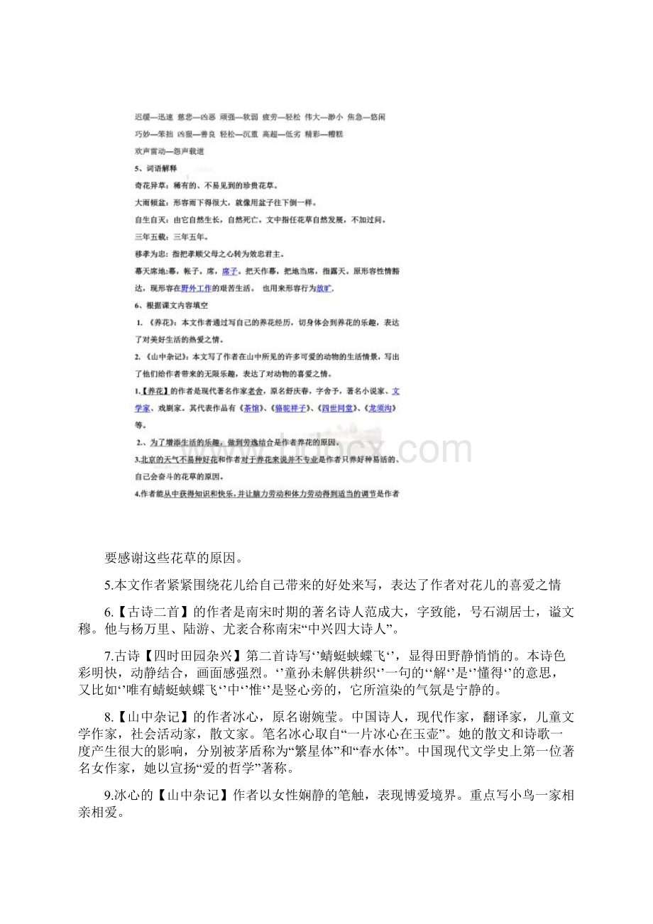 北师大版六年级语文下册复习资料.docx_第2页