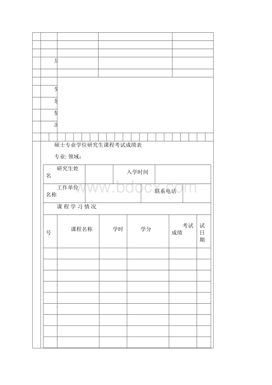 硕士专业学位研究生学位申请表doc.docx_第2页