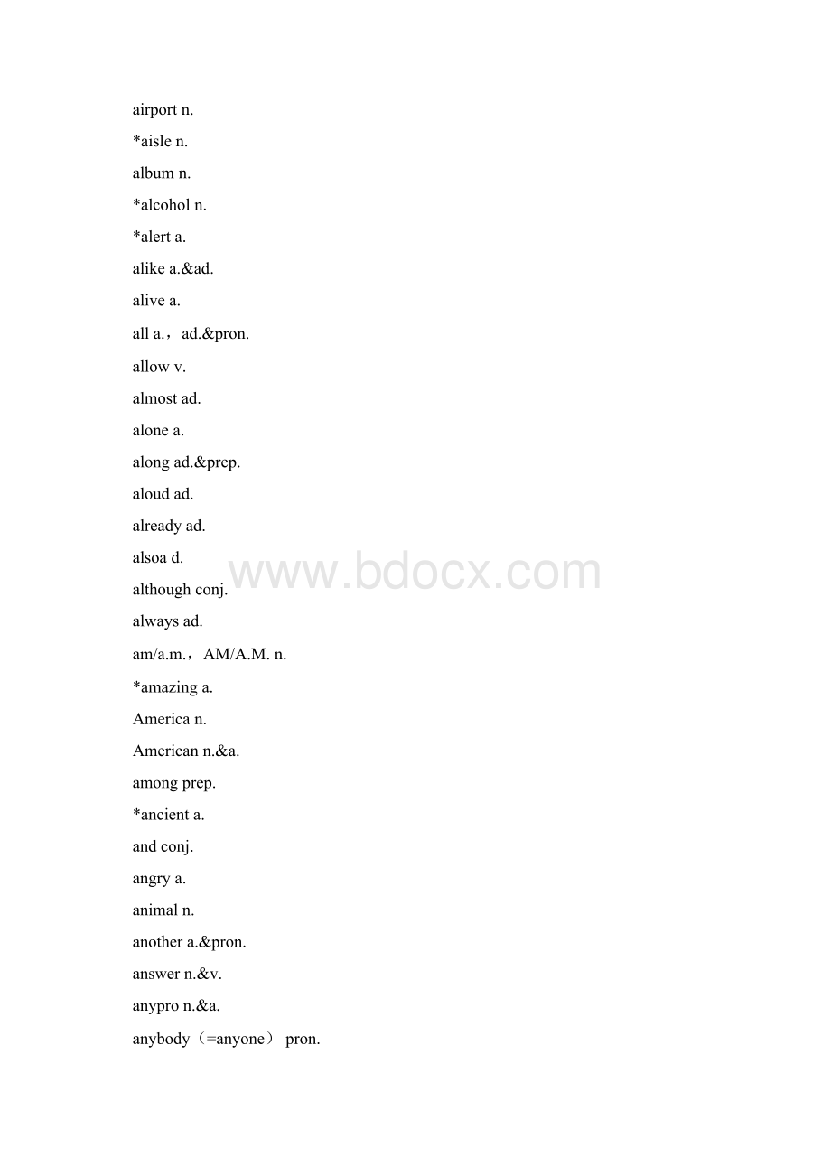 中等职业学校英语教学大纲附件五词汇表.docx_第3页