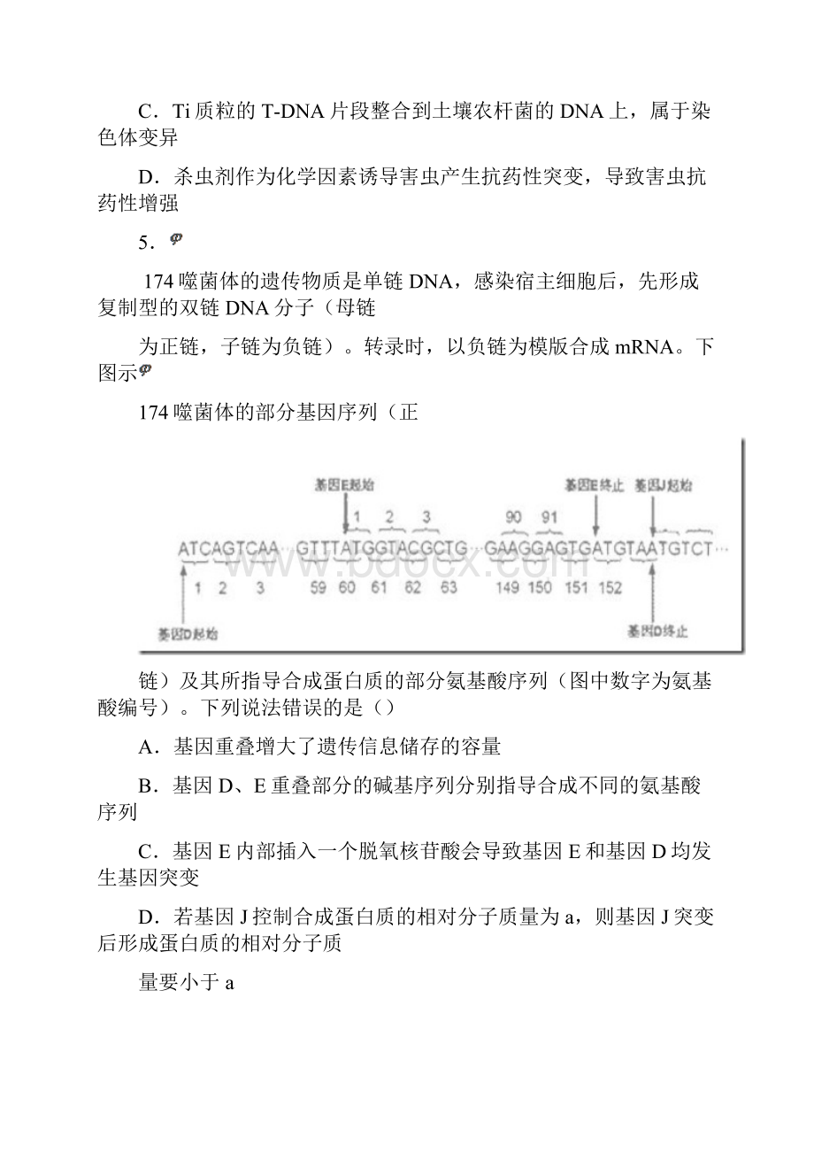 届河北衡水中学高三上学期期中考试生物试题及答案.docx_第3页