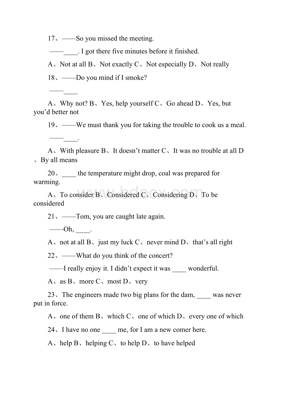 精编高中英语 易错题难题汇编Word文档格式.docx_第3页