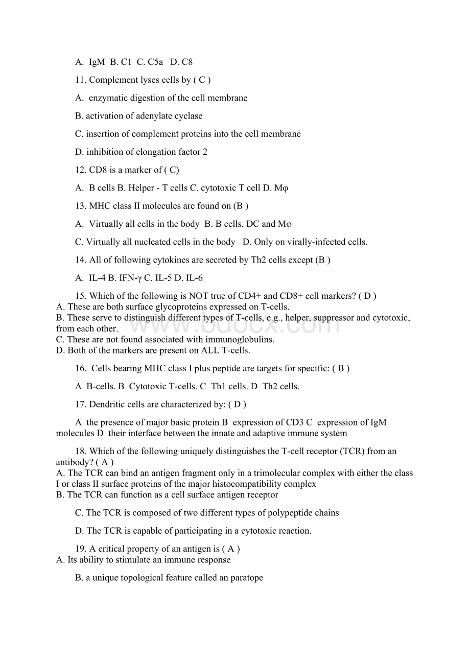 医学免疫学英语试题文档格式.docx_第2页