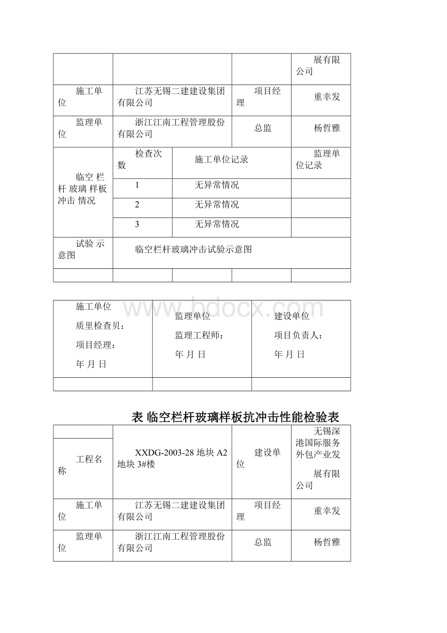 栏杆冲击试验记录Word格式.docx_第2页