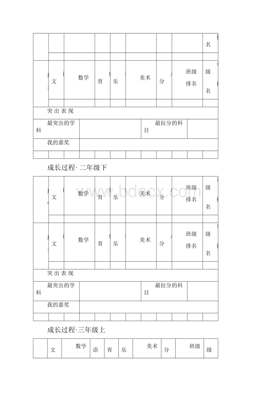 一年级成长档案原创超精彩.docx_第3页