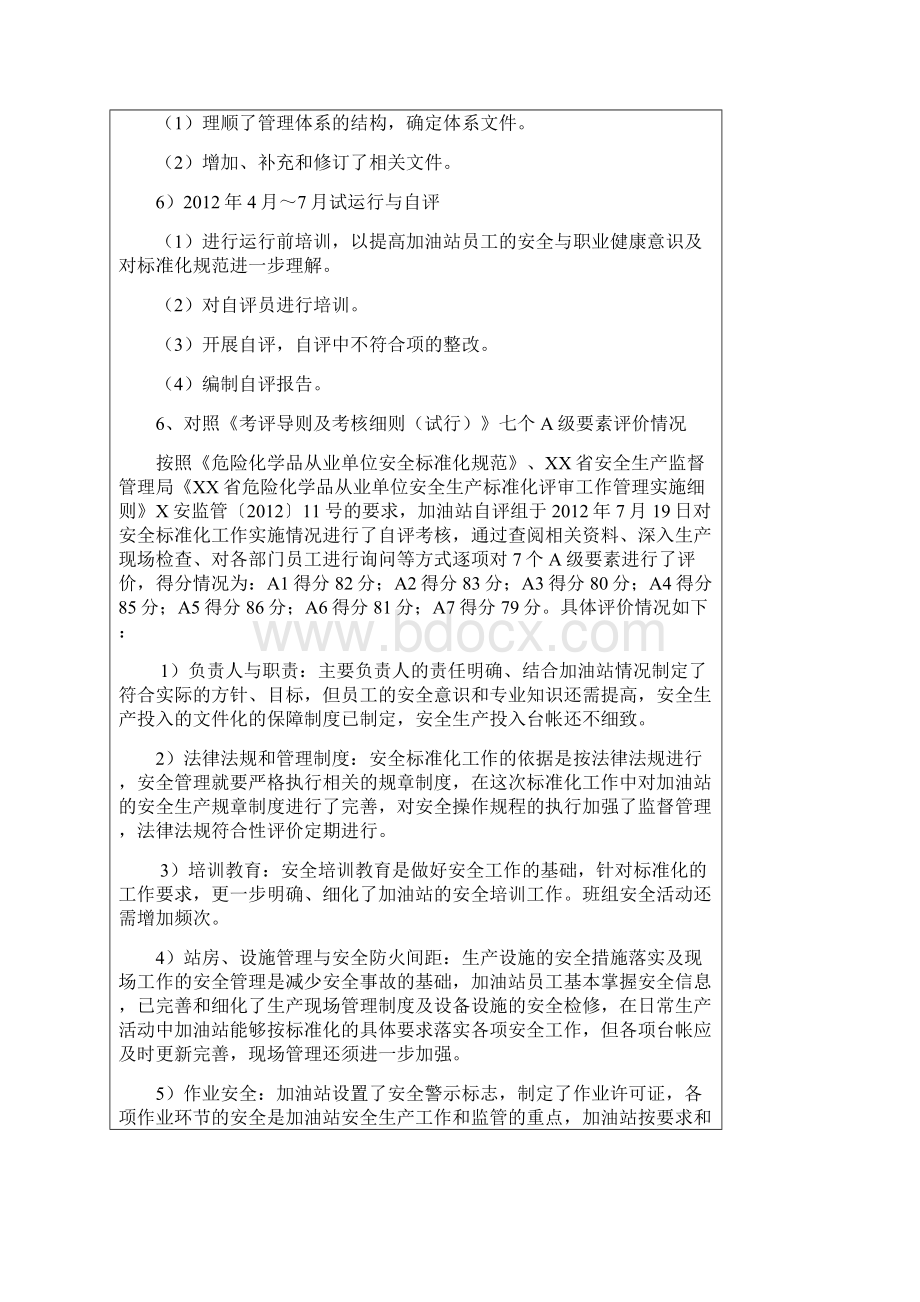 加油站安全标准化自评报告.docx_第3页