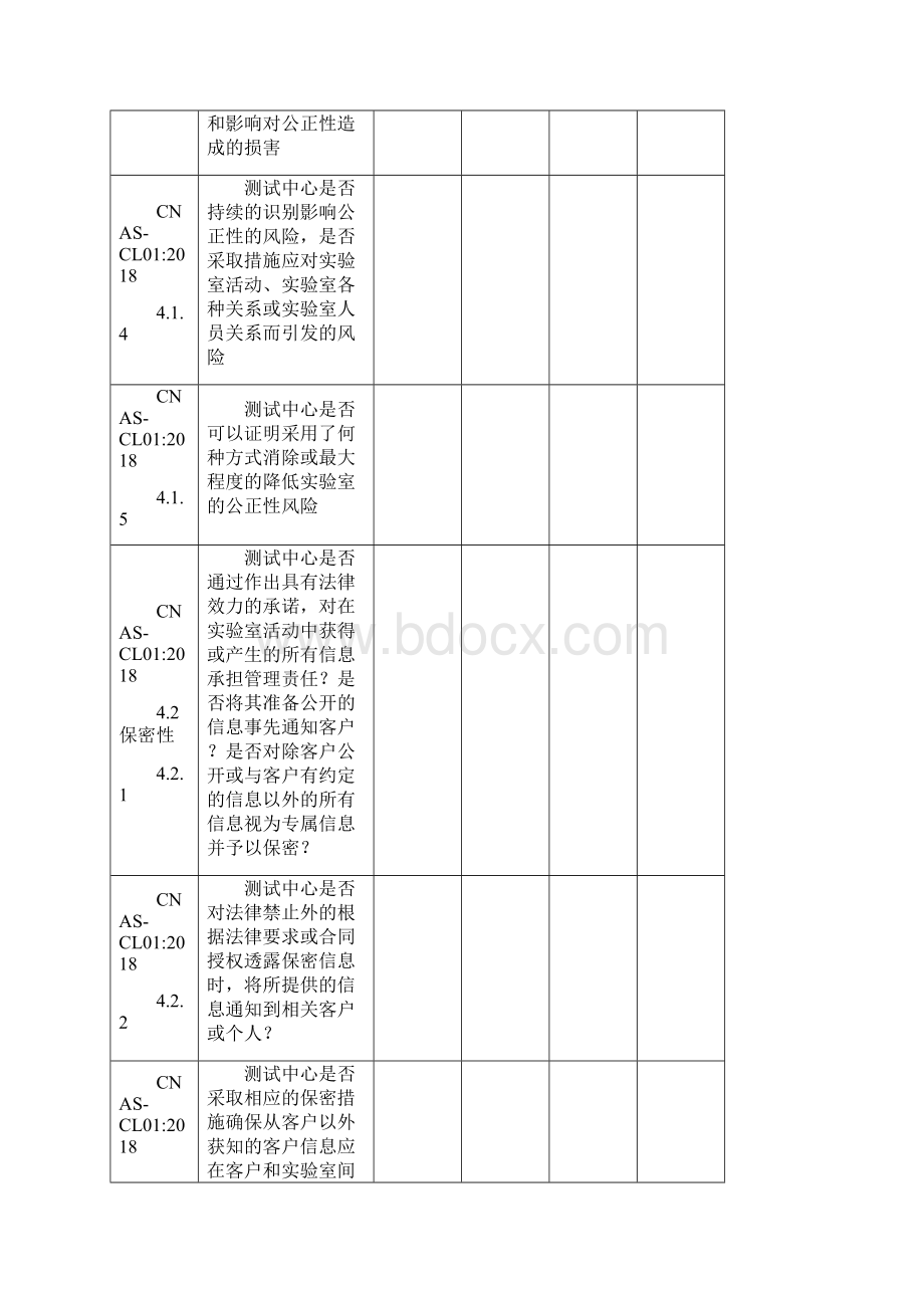 cnascl01isoiec 17025内审检查表学习资料文档格式.docx_第2页