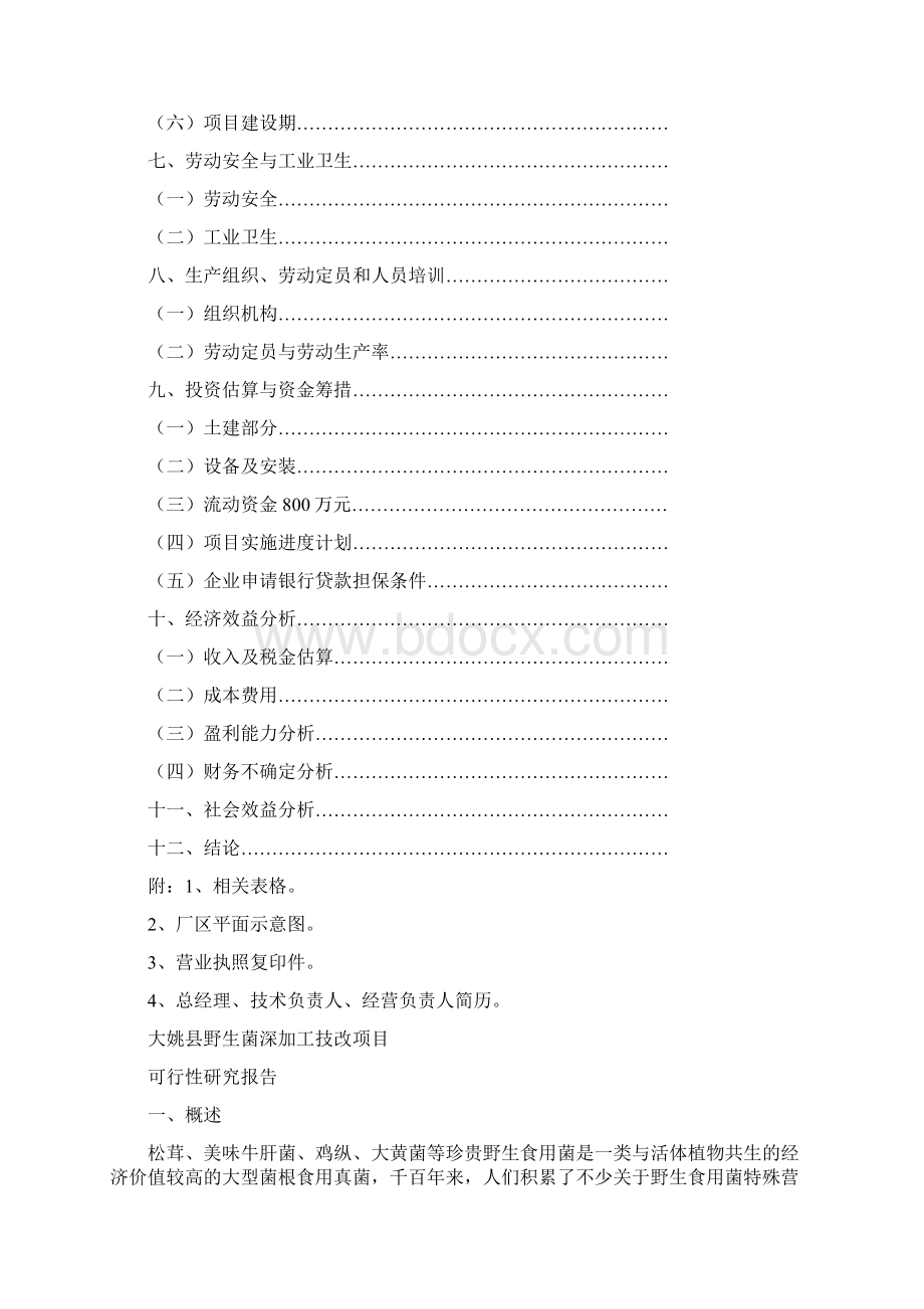 精品野生菌深加工技改项目可研报告.docx_第2页