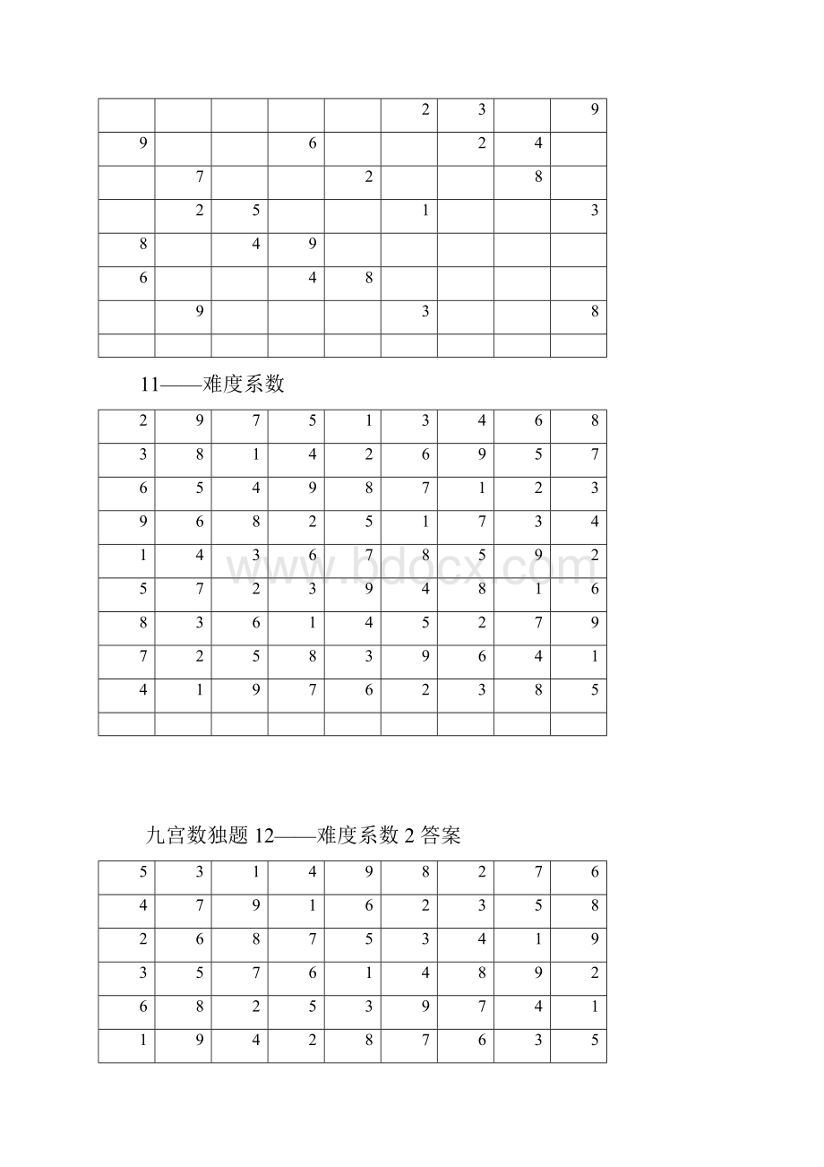 九宫数独题 3附答案解析Word下载.docx_第3页