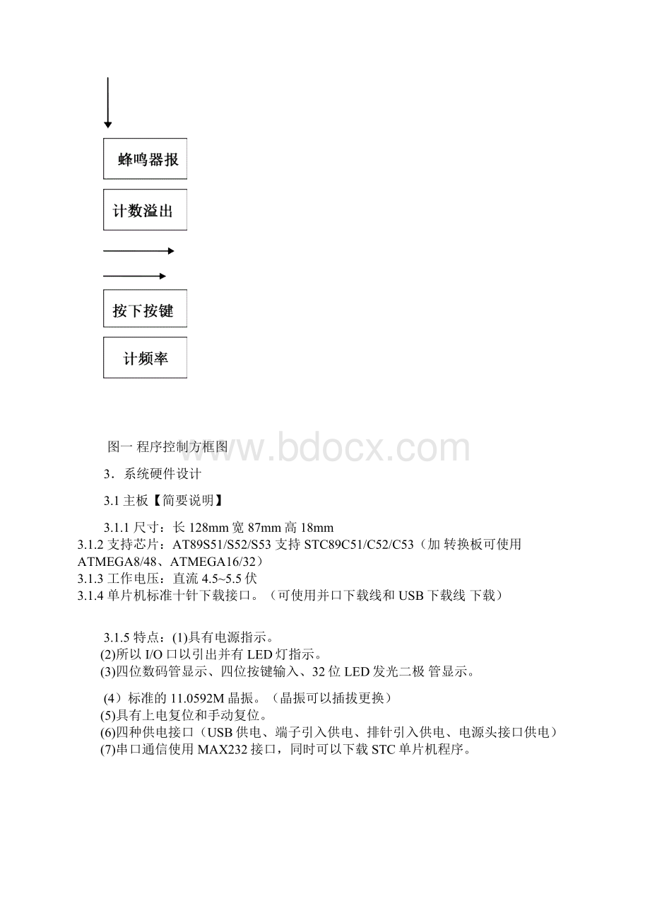 基于51单片机的数字频率计设计报告.docx_第3页