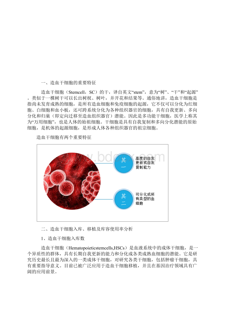 中国造血干细胞入库数移植数及库容使用率及体外扩增策略分析报告.docx_第2页