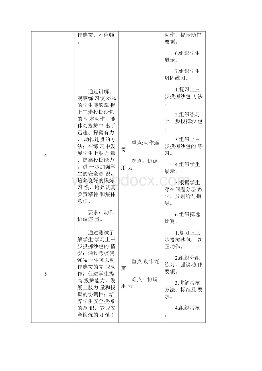 四年级体育单元计划教学计划.docx_第3页