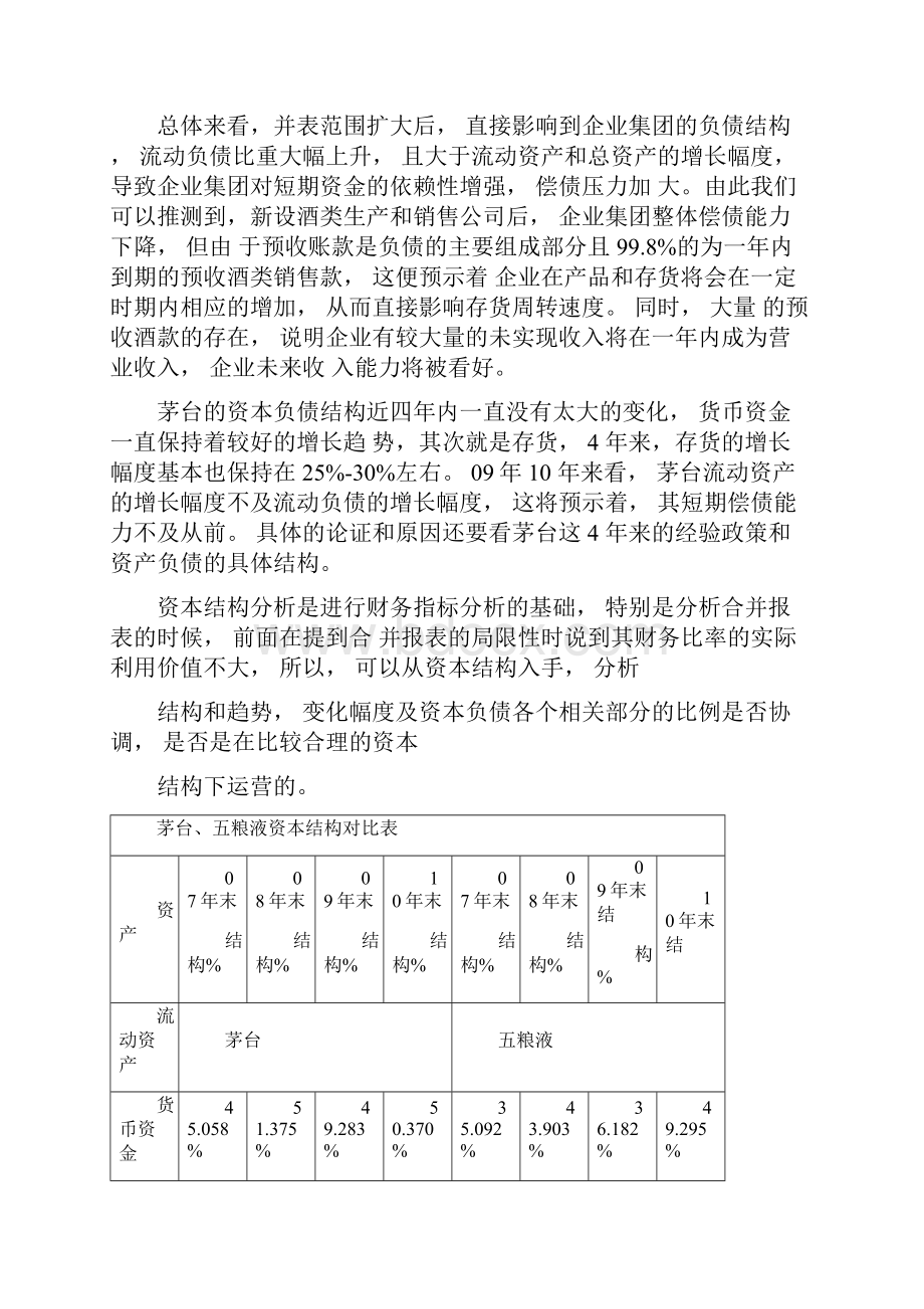 茅台和五粮液财务分析对比文档格式.docx_第3页