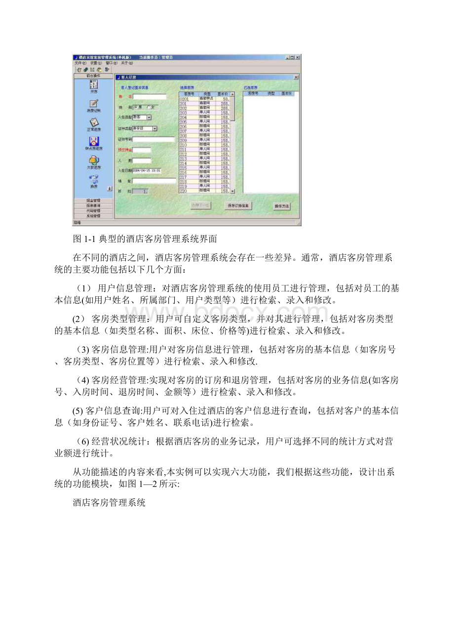 软件工程+酒店客房管理系统Word文档格式.docx_第2页