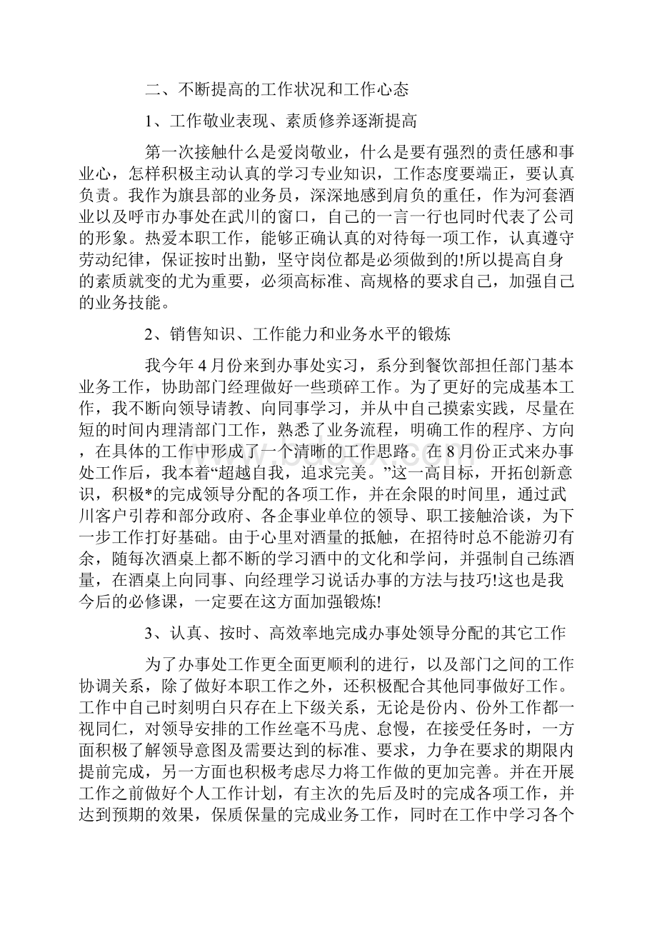 酒业销售个人工作总结范文工作总结.docx_第2页