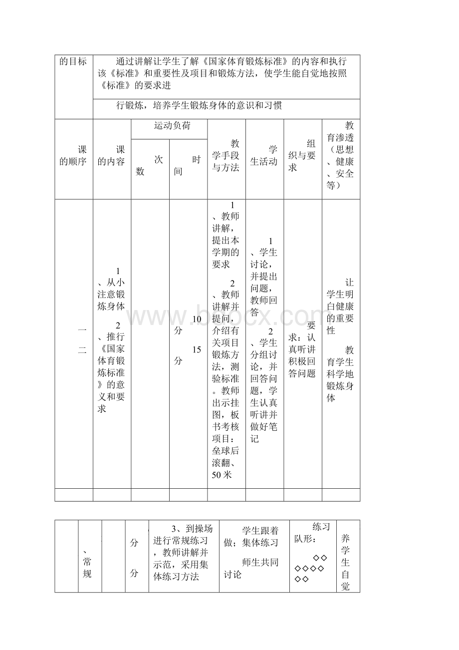 小学三年级上册体育教案人教版Word文档下载推荐.docx_第3页