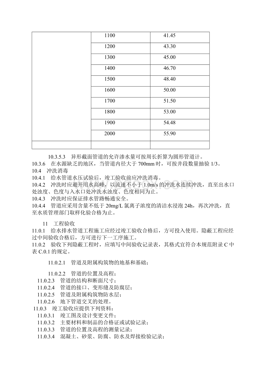 市政管道闭水试验无压力管道严密性试验要求Word格式文档下载.docx_第3页