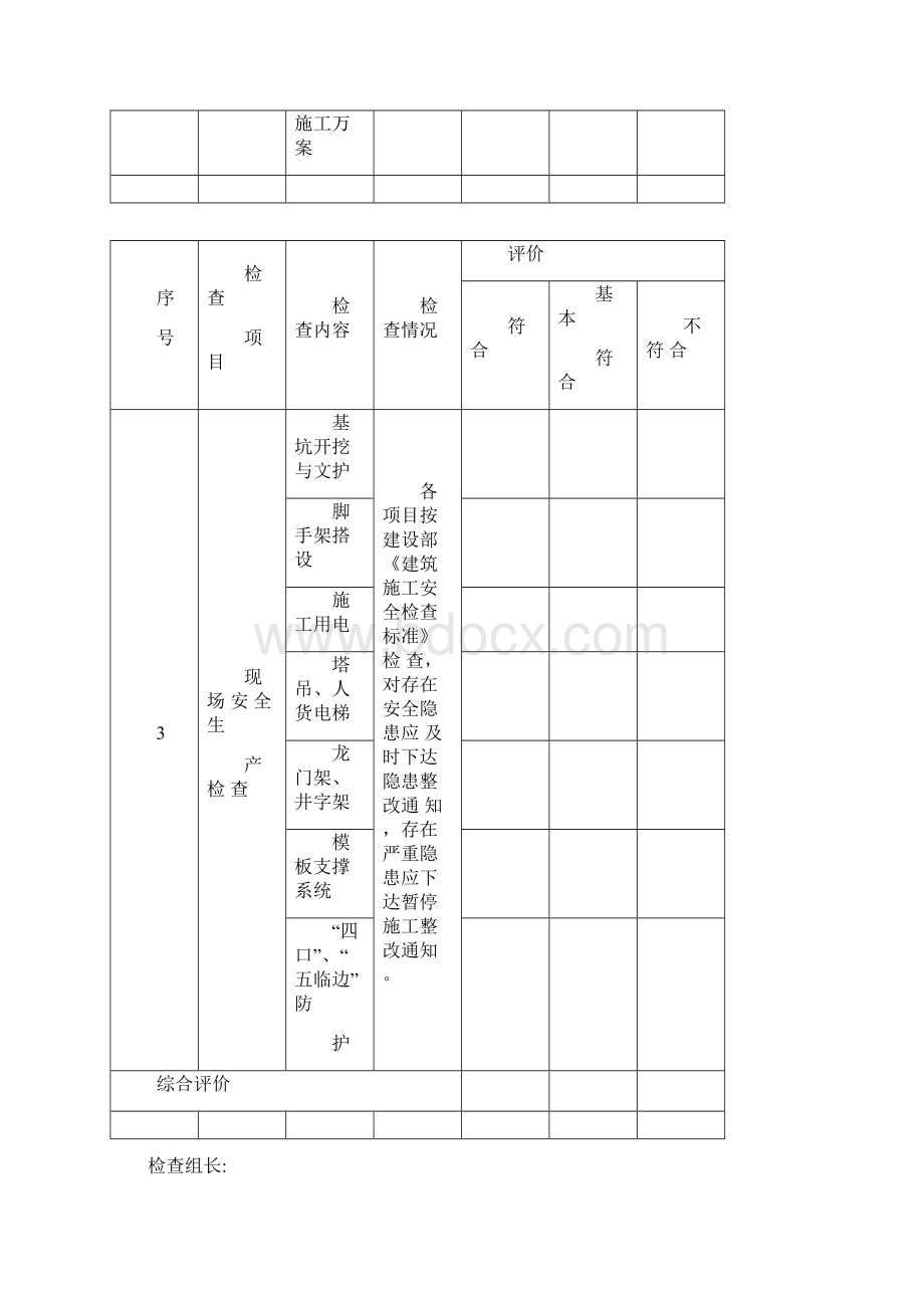 工程项目安全生产检查表.docx_第3页