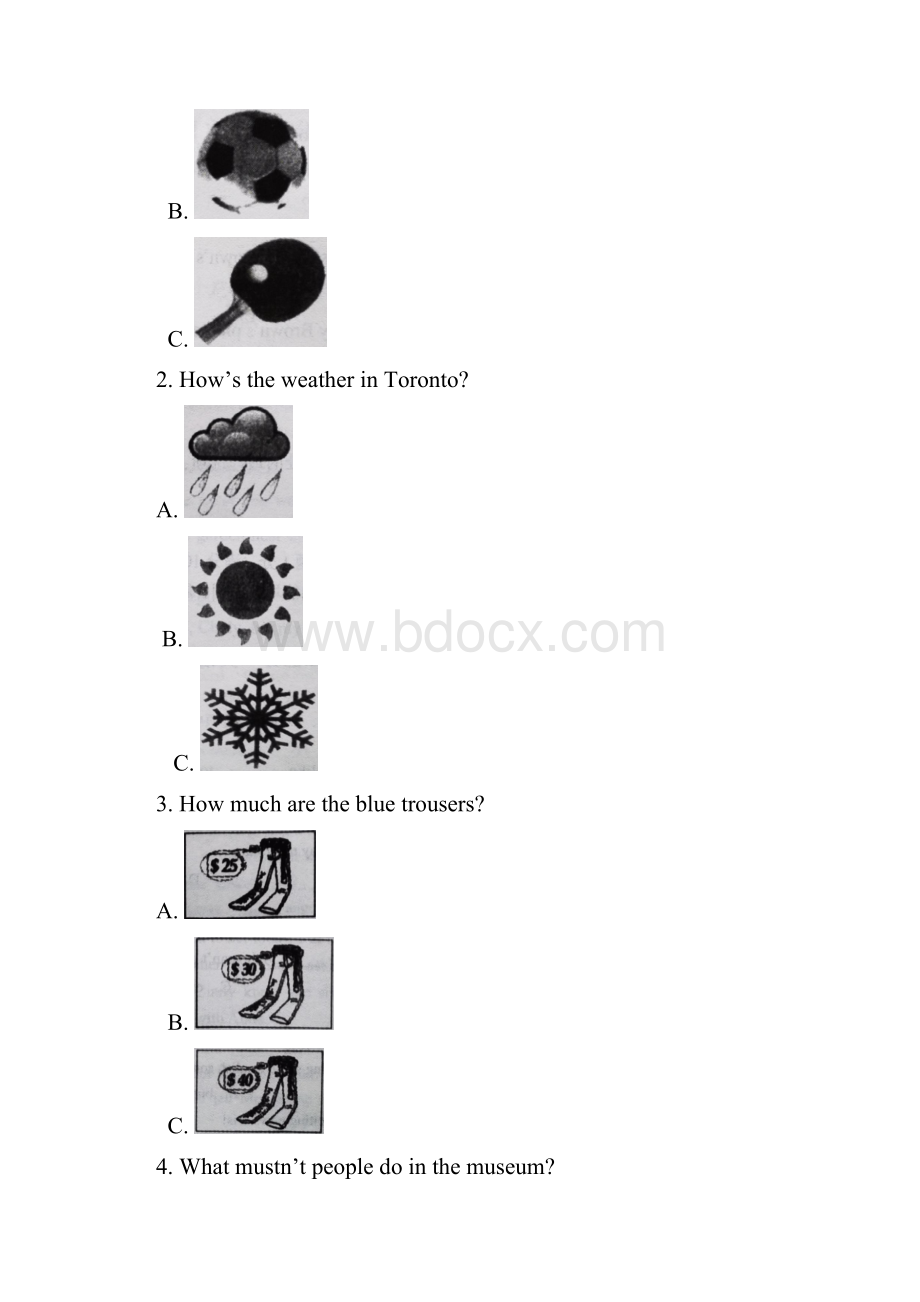 精校版四川省巴中市英语中考试题Word版含答案解析.docx_第2页