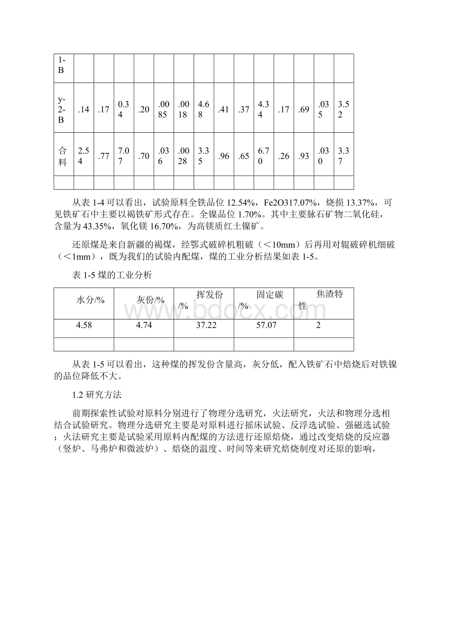 红土镍矿的探索性试验报告.docx_第3页