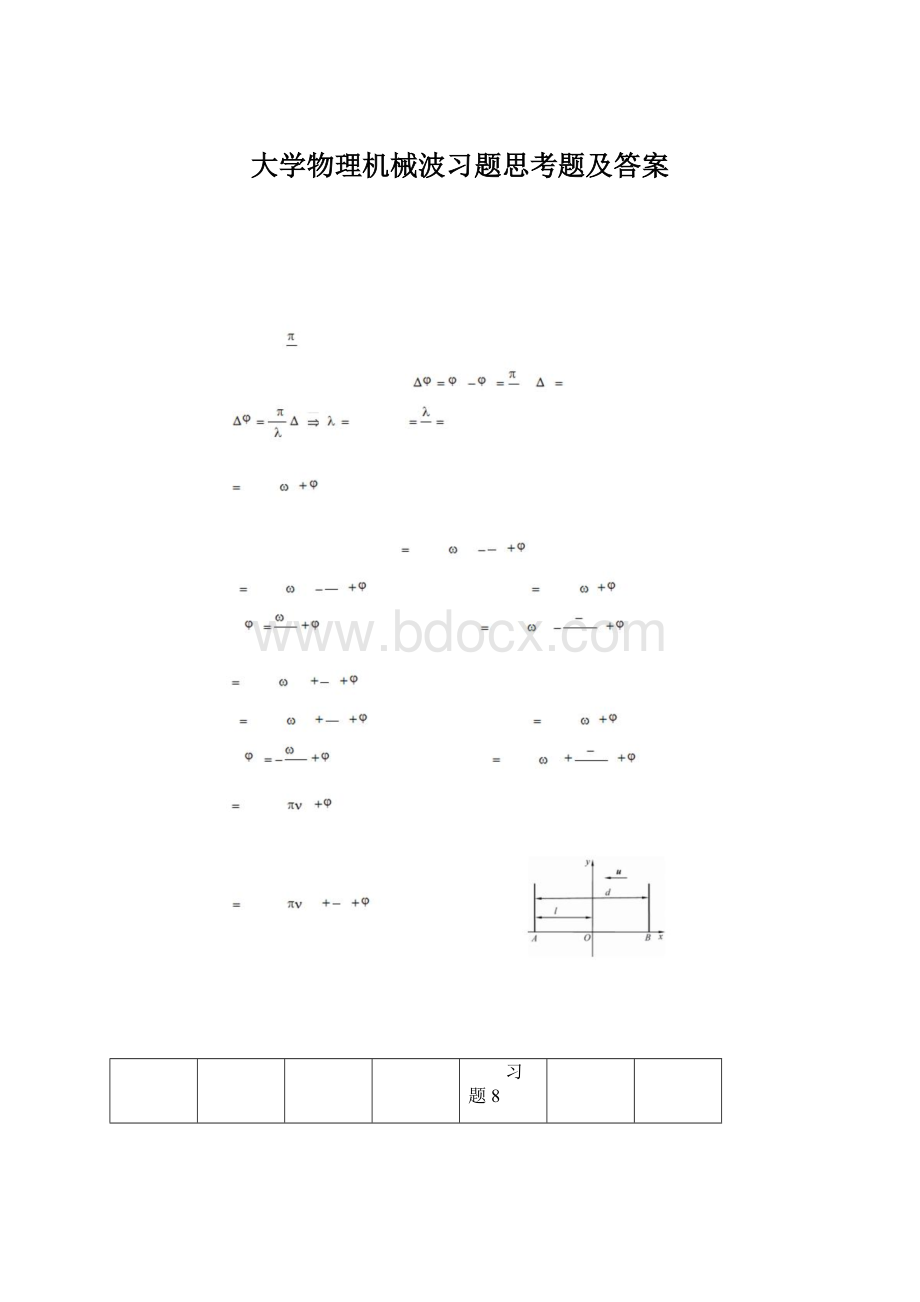 大学物理机械波习题思考题及答案Word文件下载.docx