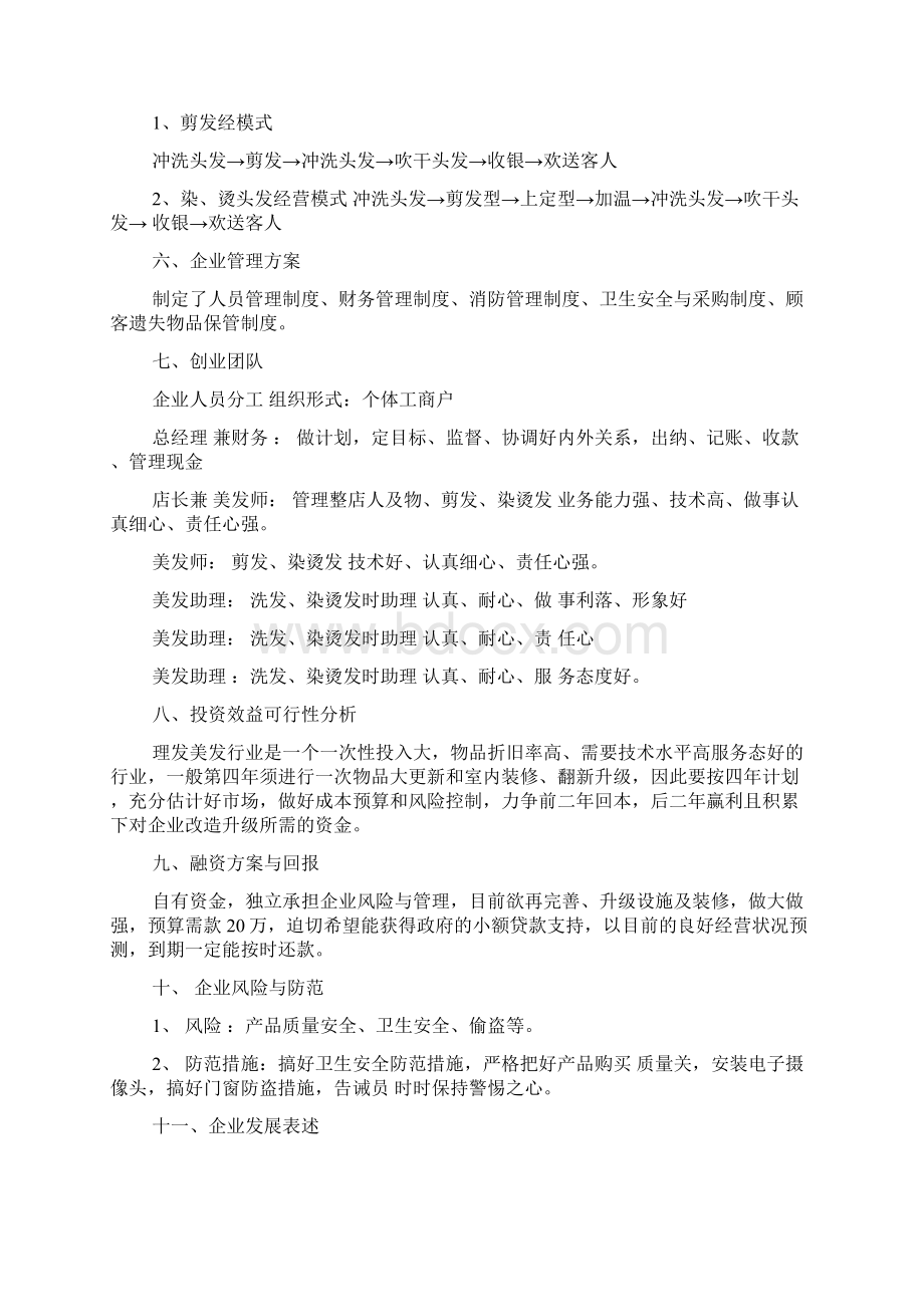 美发创业准备计划书范文.docx_第2页