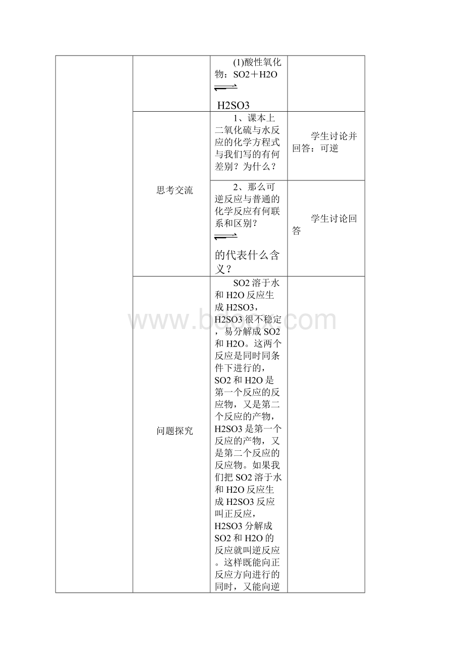 高考化学专题复习教案八硫和氮的氧化物 环境保护.docx_第3页