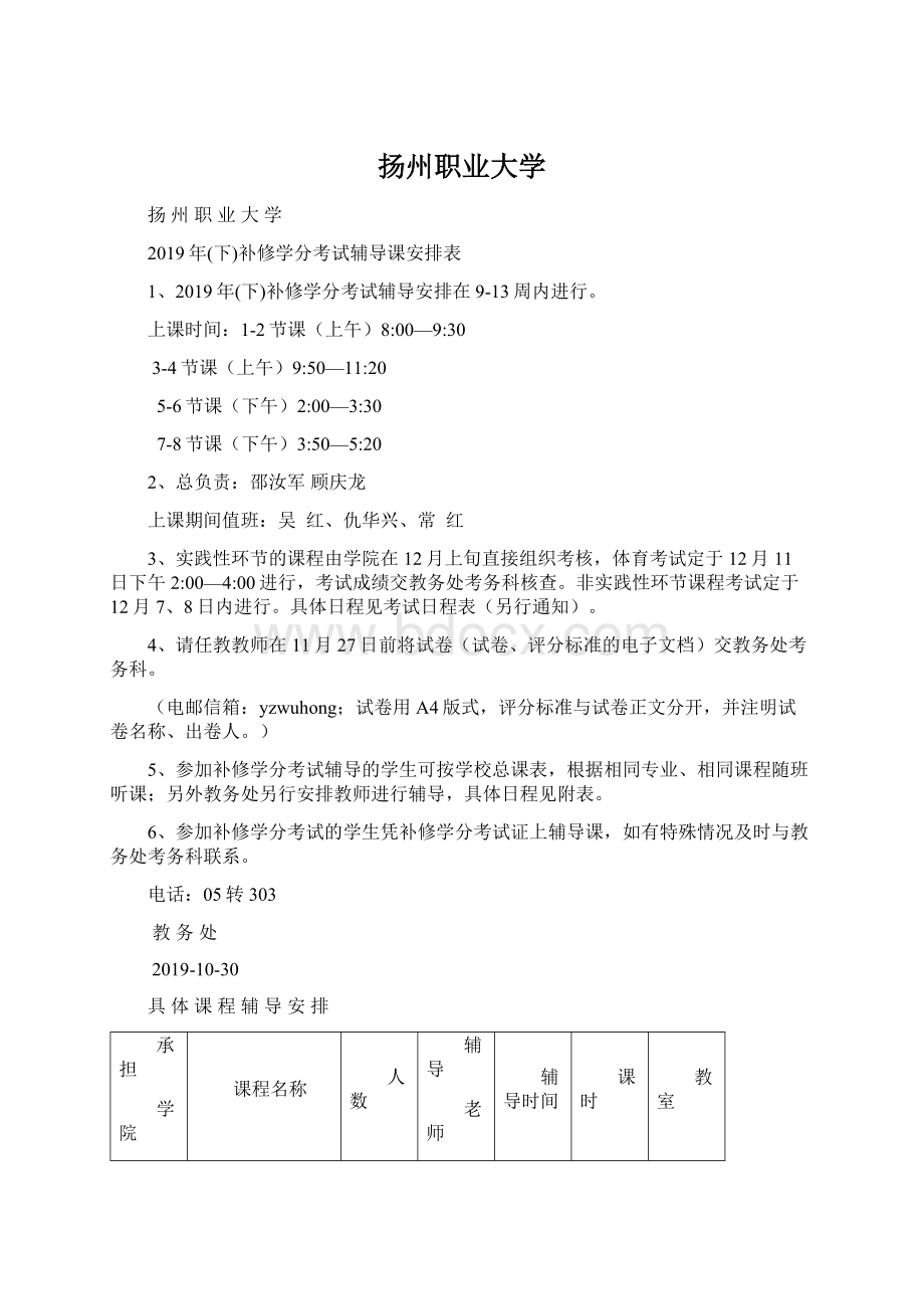 扬州职业大学Word下载.docx