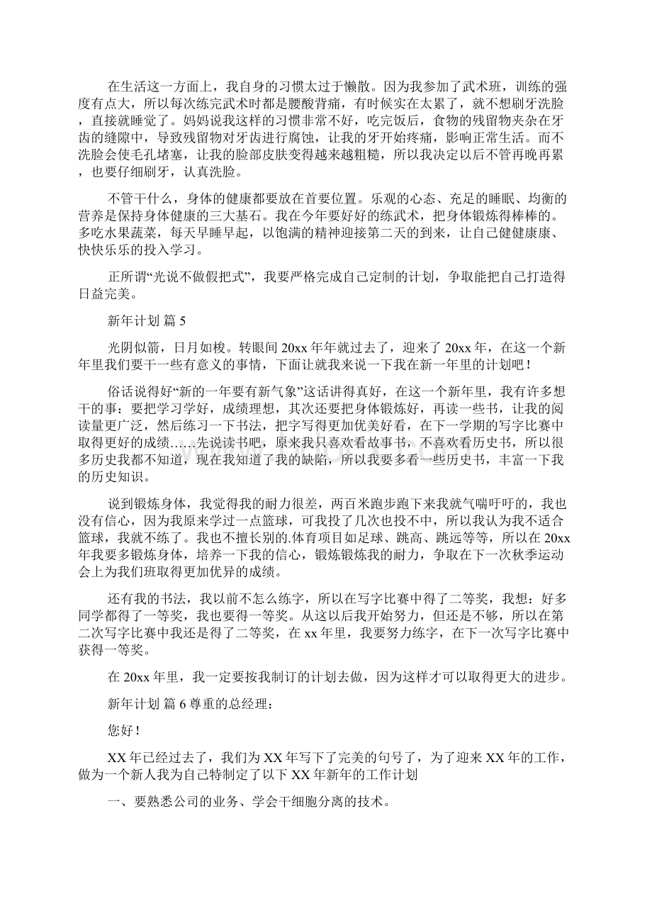 关于新年计划锦集10篇Word格式文档下载.docx_第3页