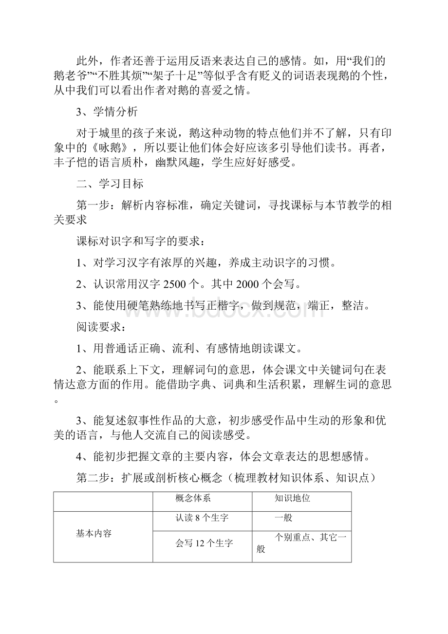 《白鹅》教学目标分解.docx_第2页