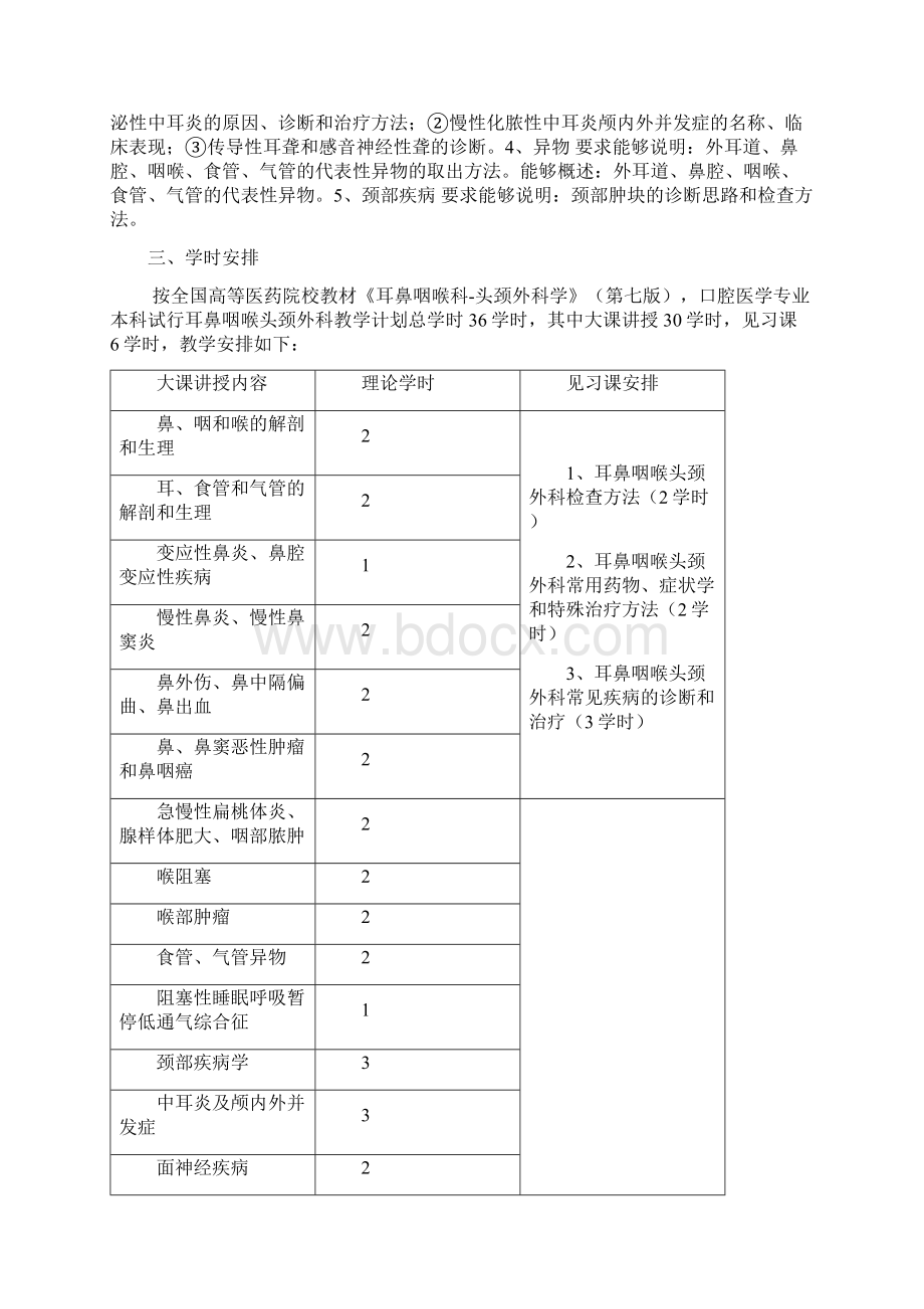 《耳鼻喉》教学大纲本科.docx_第2页