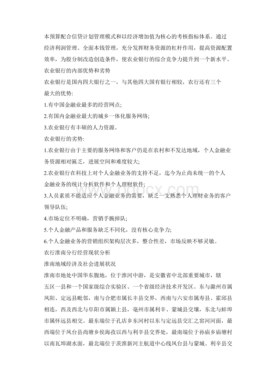 农业银行淮南分行金融服务策略.docx_第3页