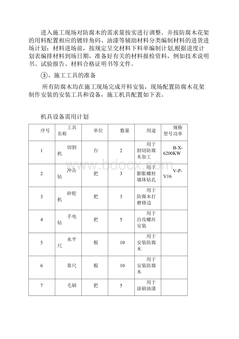 防腐木花架施工方案详解.docx_第2页