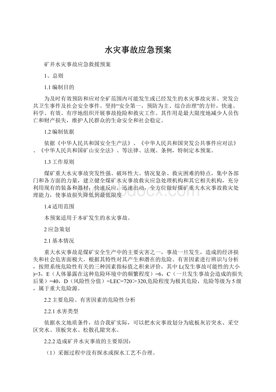 水灾事故应急预案.docx