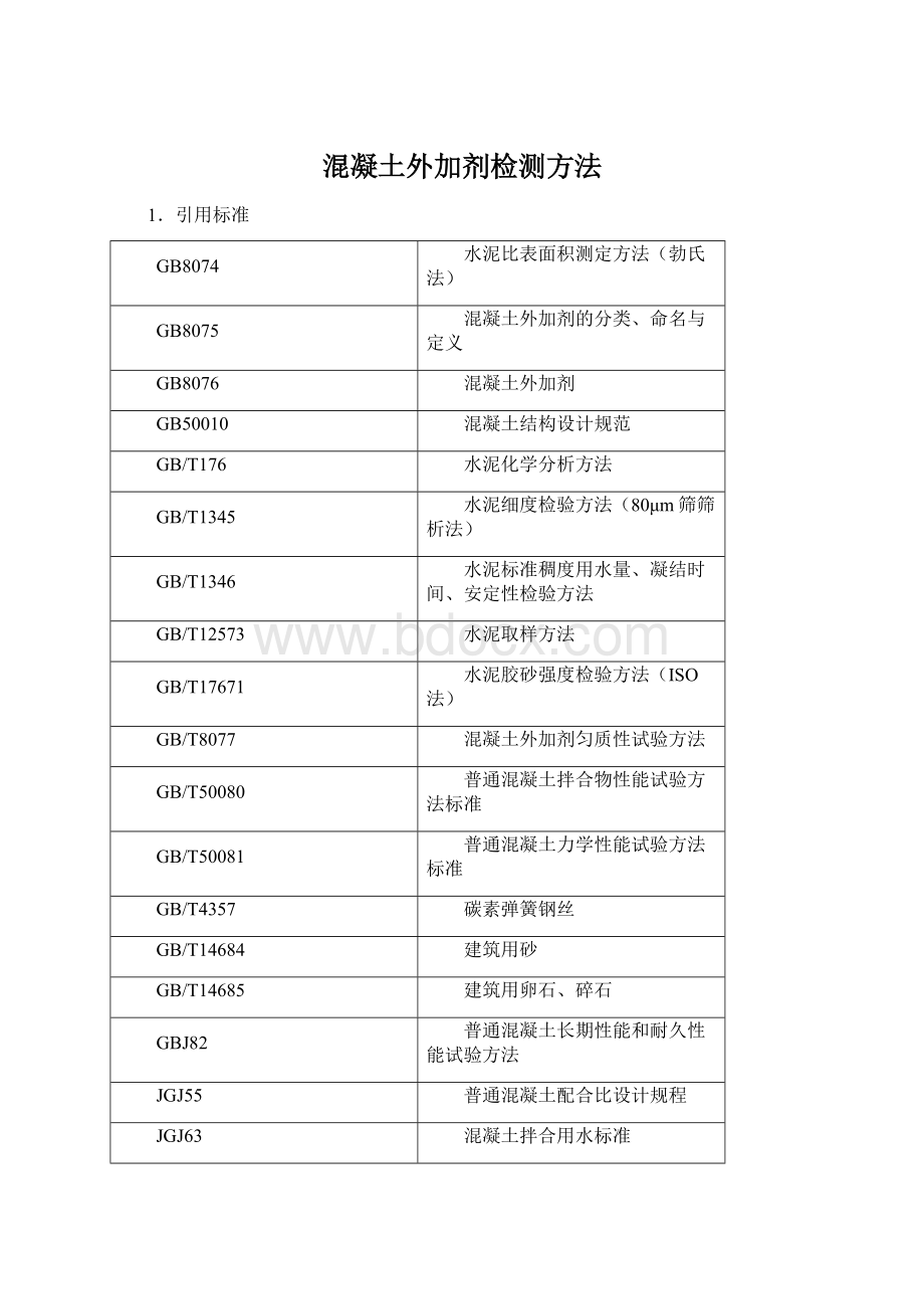 混凝土外加剂检测方法.docx