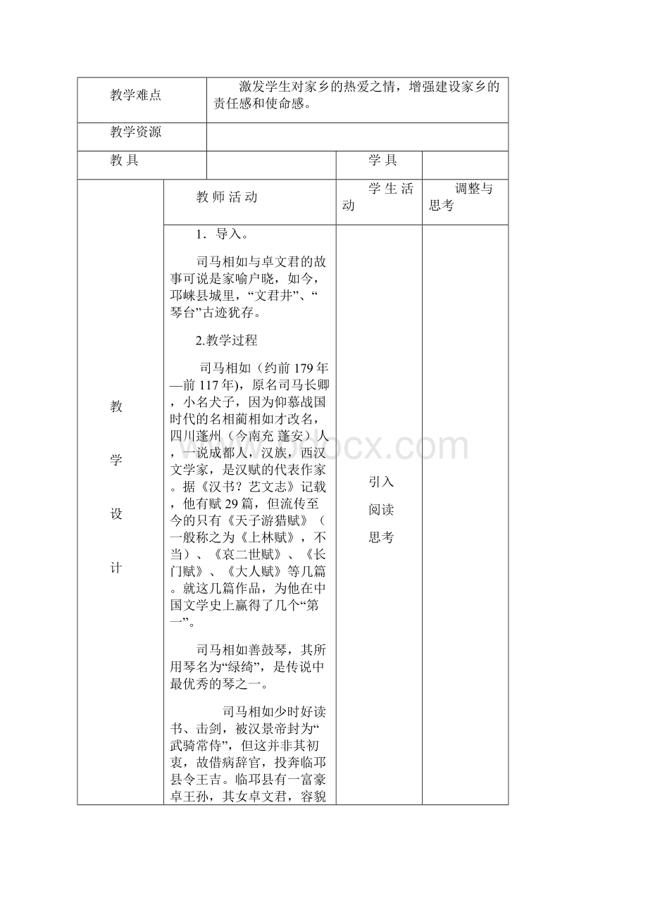 七年级下册《可爱的四川》教案全册.docx_第2页