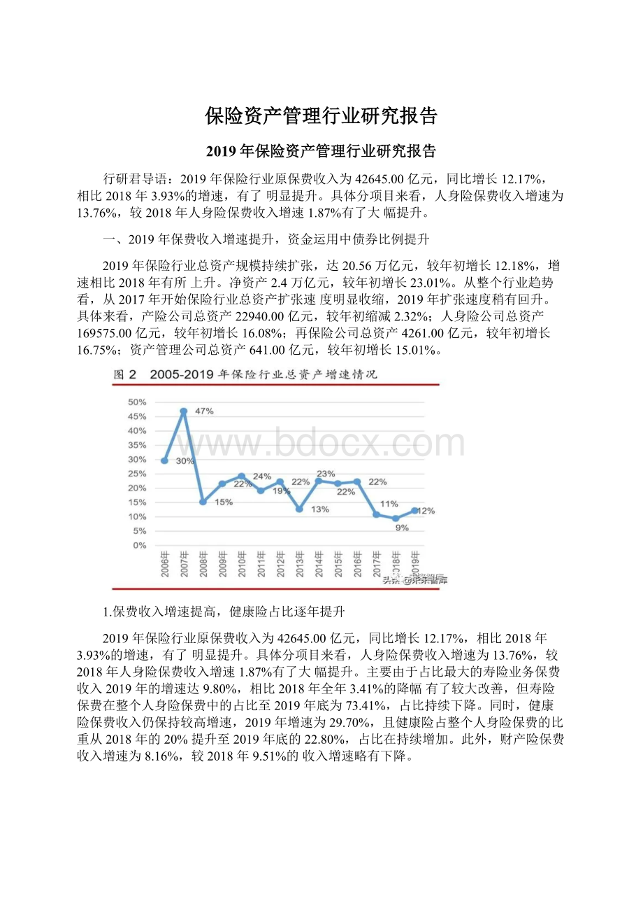 保险资产管理行业研究报告.docx_第1页