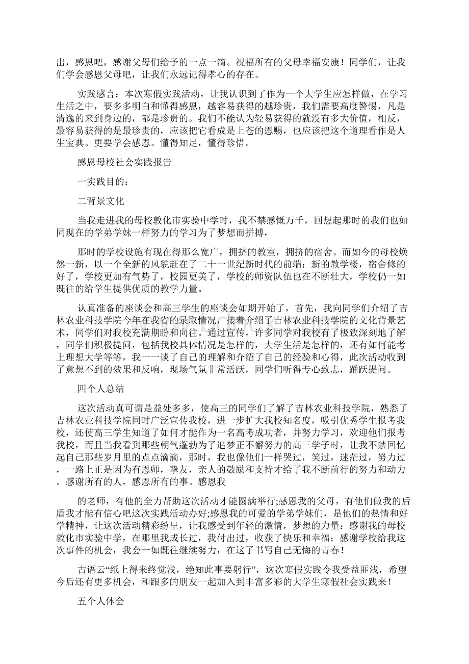 社会实践报告 感恩精选多篇.docx_第3页