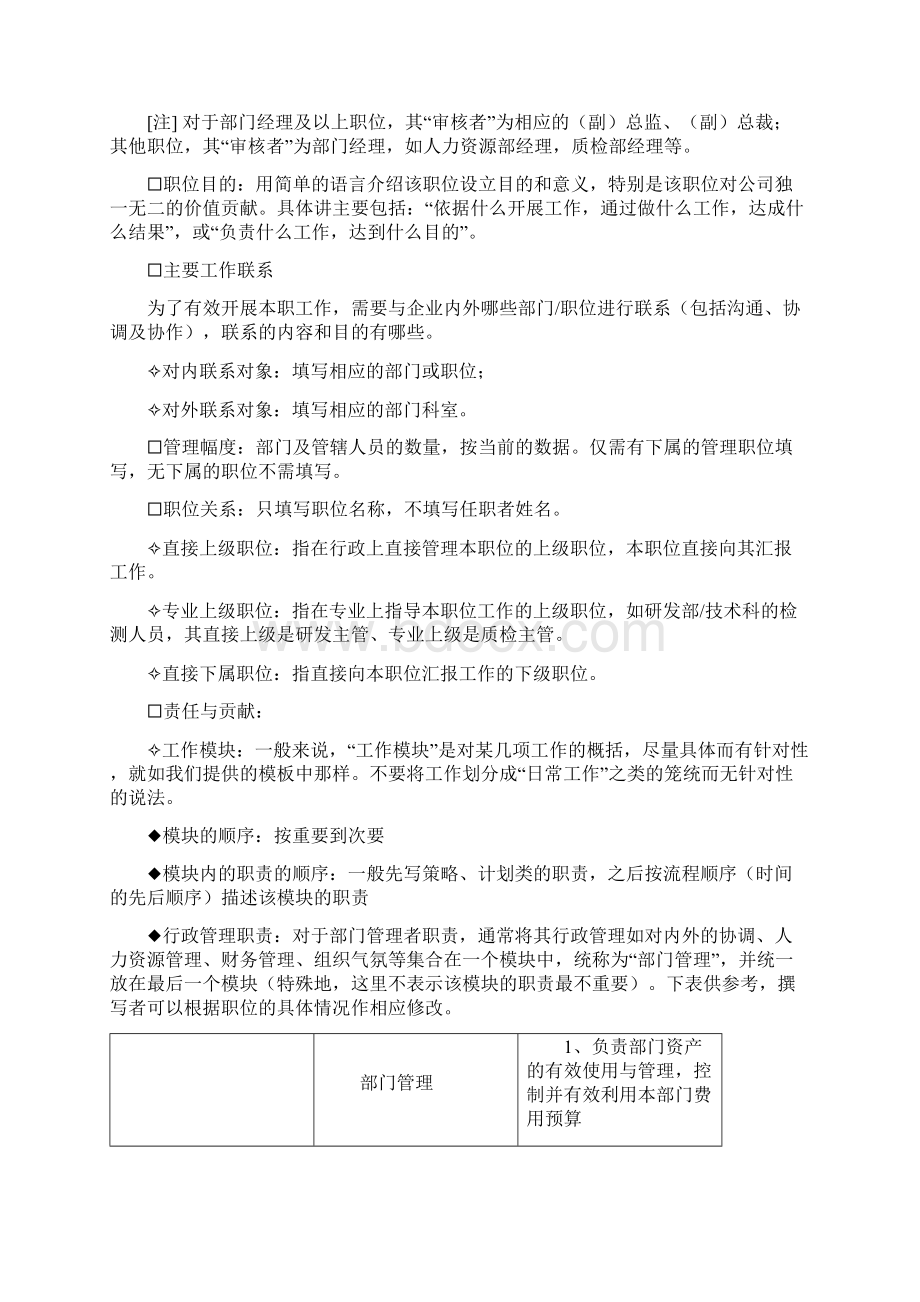 职位说明书编写指引工作职责描述动词词典Word格式文档下载.docx_第2页