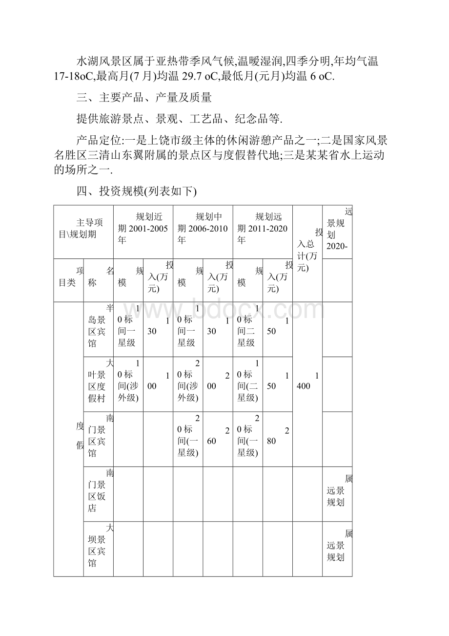 某水湖旅游开发项目可行性报告精编.docx_第2页