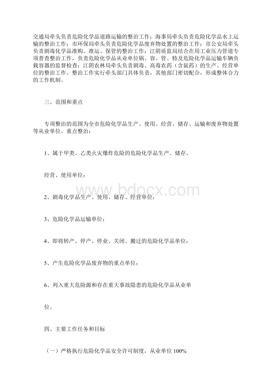 危险化学品安全生产专项整治工作方案.docx_第2页