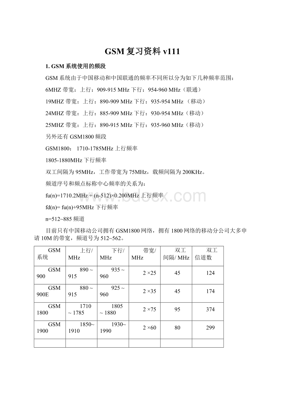 GSM复习资料v111.docx_第1页