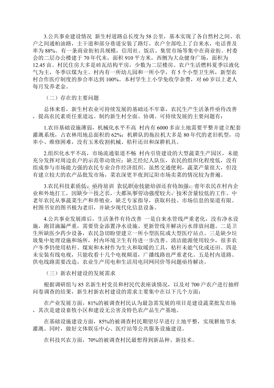 辽宁省灯塔市新生村规划Word文档下载推荐.docx_第2页