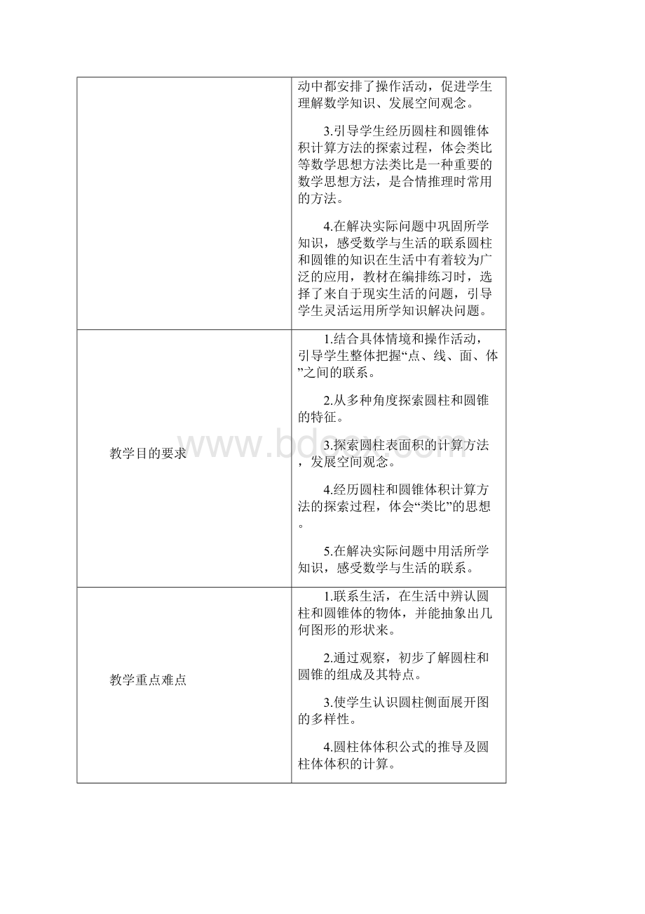 北师大版小学数学六年级下册第一单元圆柱和圆锥教学设计Word格式文档下载.docx_第2页