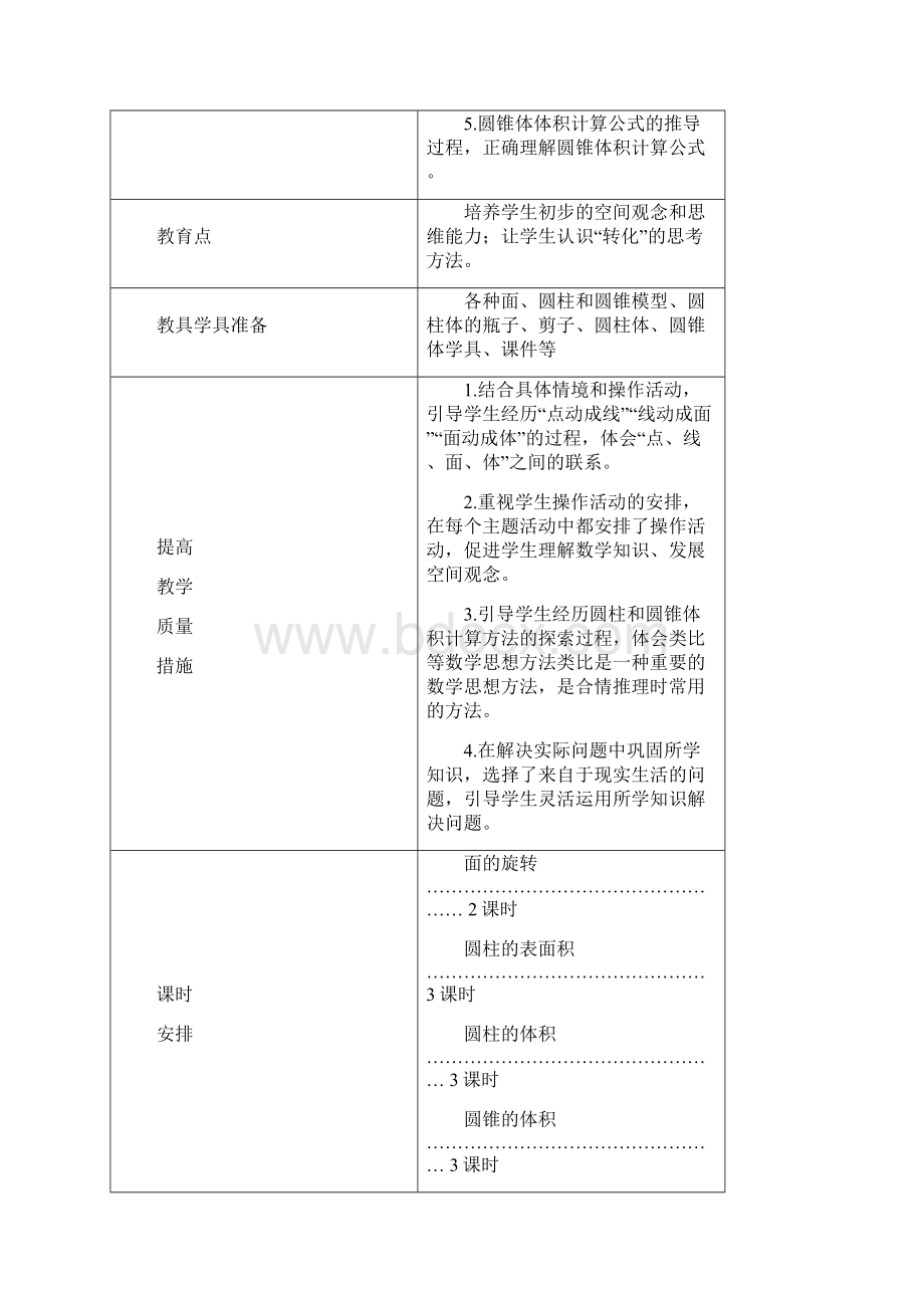 北师大版小学数学六年级下册第一单元圆柱和圆锥教学设计Word格式文档下载.docx_第3页